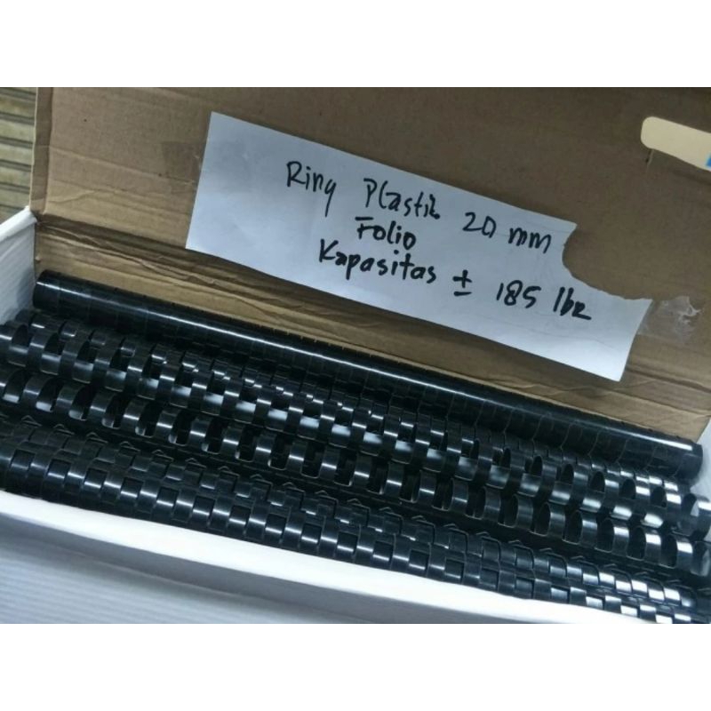 

SPIRAL PLASTIK JILID VISION 20 mm 3/4 inch / dus isi 100 batang