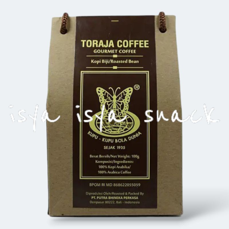 

Kupu Kupu Bola Dunia Kopi Bali Toraja Bubuk Ground Beans