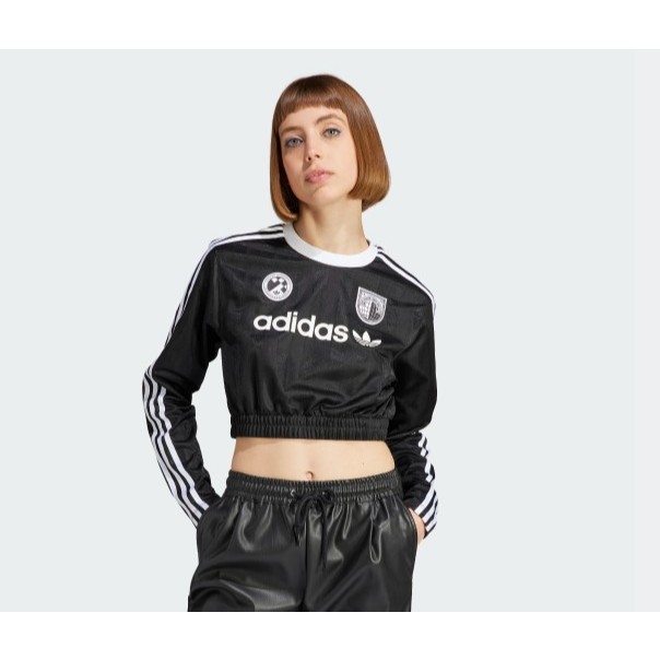 BAJU ADIDAS WANITA SOCCER LS CROP IR9802