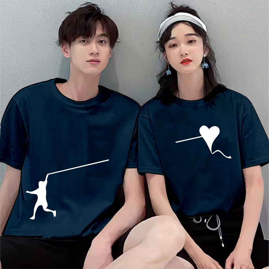 Kaos Couple Layangan Love / Kaos Kopel / Kaos Model Terbaru / Kaos Viral