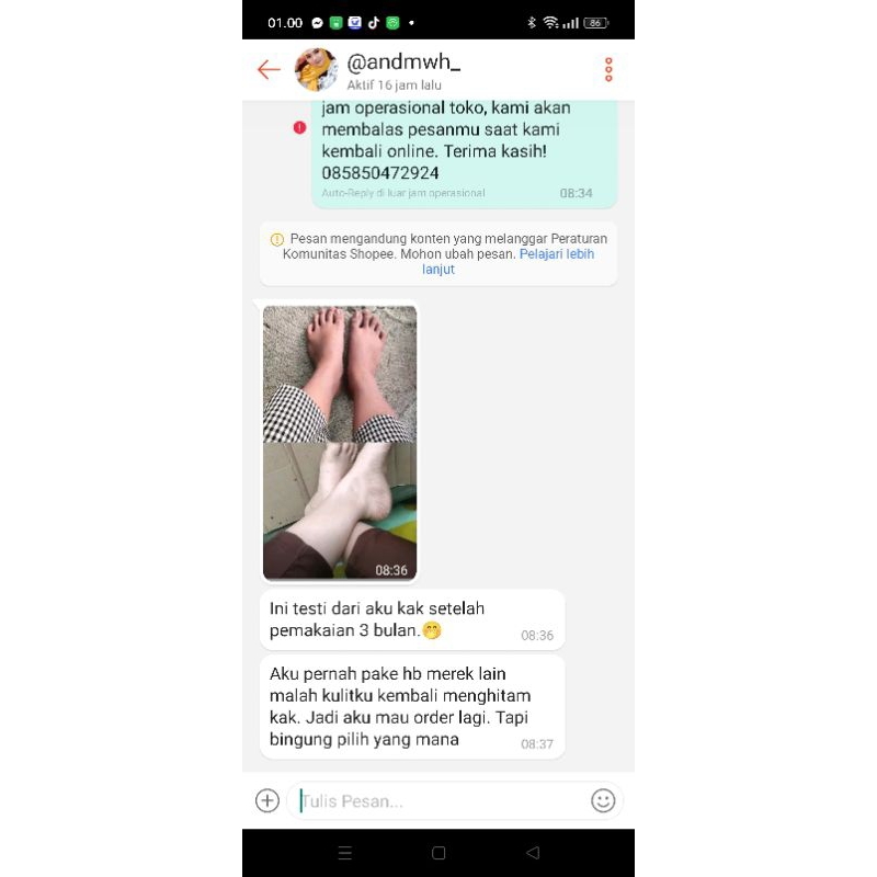 Lotion forte putih /dr. Widya