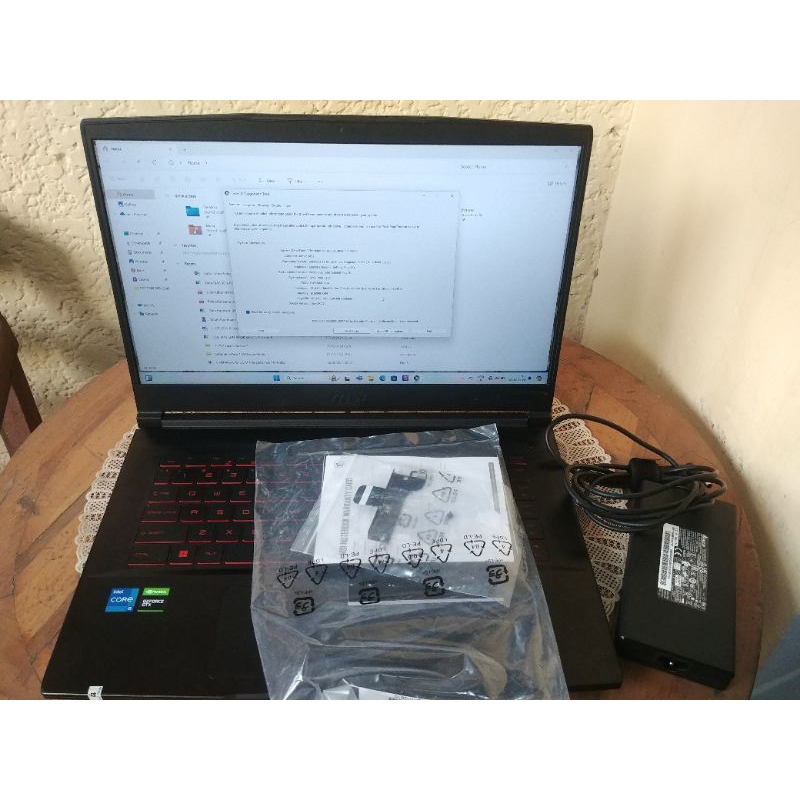 Laptop Gaming MSI GF63 Thin 11SC i5 11400H GTX1650 Max QD