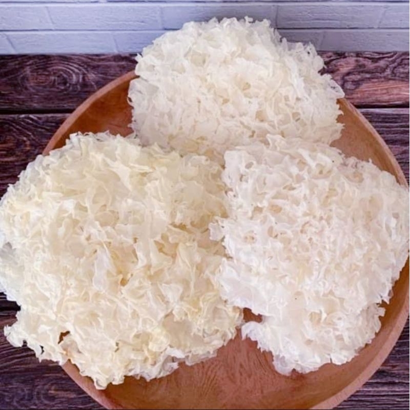 

JAMUR PUTIH| JAMUR SALJU|WHITE FUNGUS |50gr