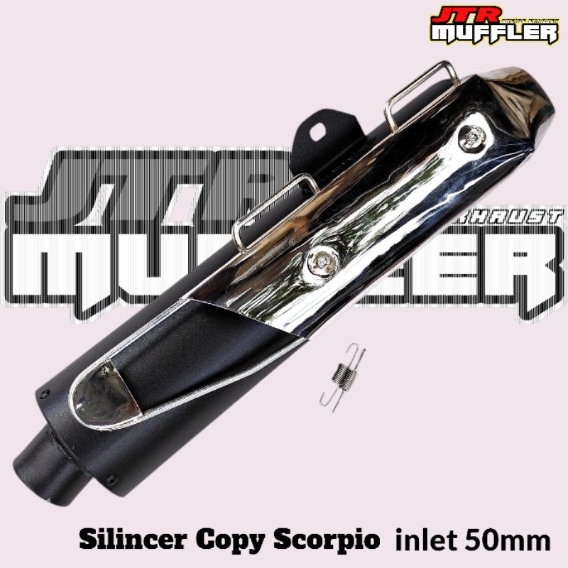 Silincer knalpot Scorpio bedhelan/bobok bass adem pnp scorpio tiger lama tiger revo GL cb100 Cb150r 