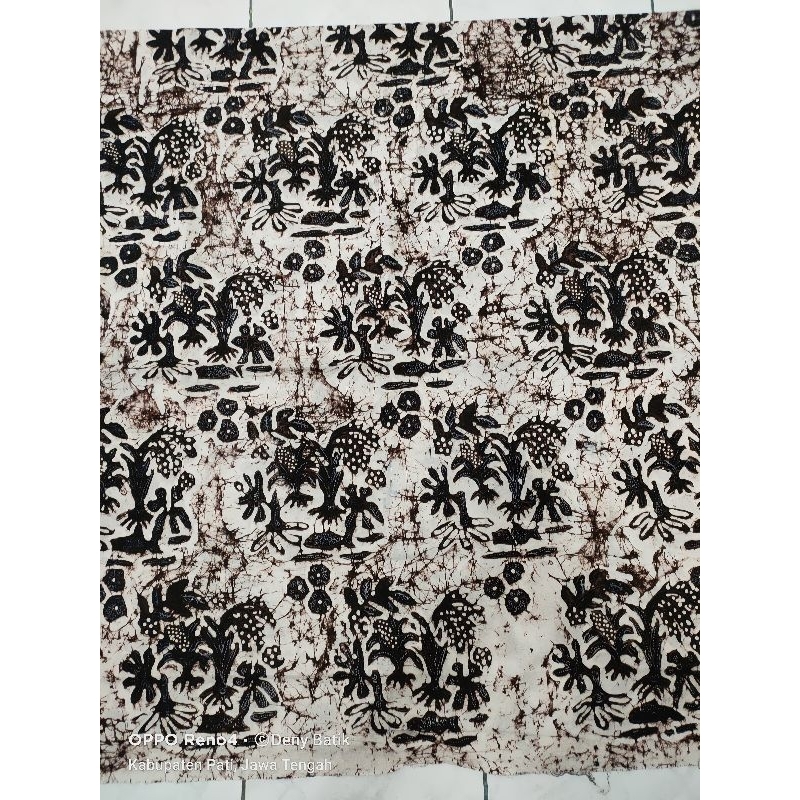 KAIN BATIK TULIS ASLI BAKARAN KHAS PATI MOTIF MINA TANI