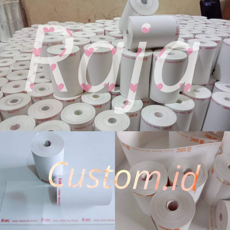 

Kertas Print Kasir Struk EDC Thermal Paper Roll Corelles Custom Logo SRC Uk. 57x30 57x40 Berkualitas