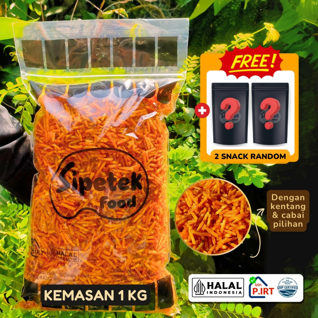 

Kentang Mustofa Sipetek 1kg Gratis 2pcs Snack