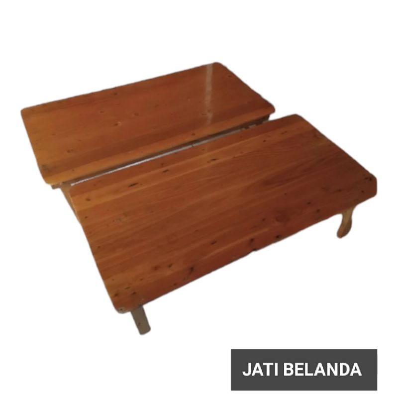 Meja Jati Belanda full kaki bisa bongkar pasang pake  baud super mudah bongkar pasang nya +warna sup