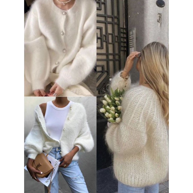 Sweater Fuzzy Premium Oversize Lengan Balon