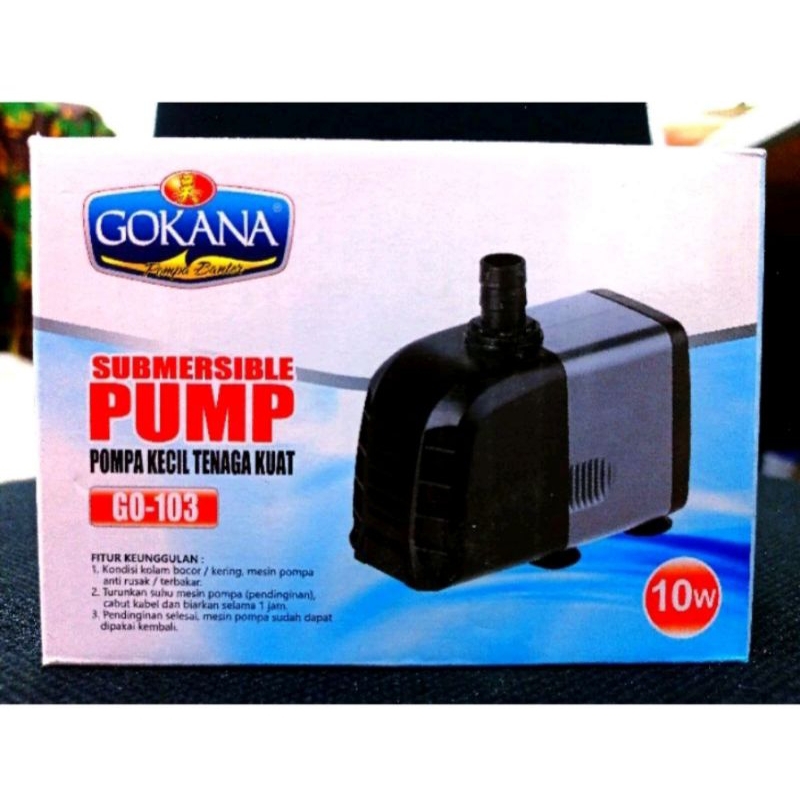 Submersible pump gokana 103 / pompa air akuarium dan kolam gokana 103