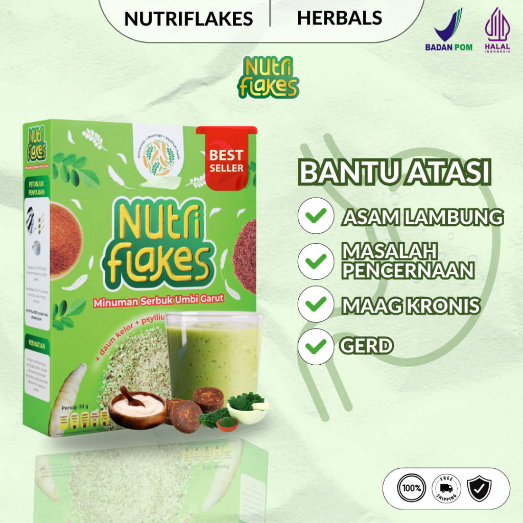 NUTRIFLAKES 100% ORIGINAL |  Asli Sereal Asam Lambung NUTRIFLAKES