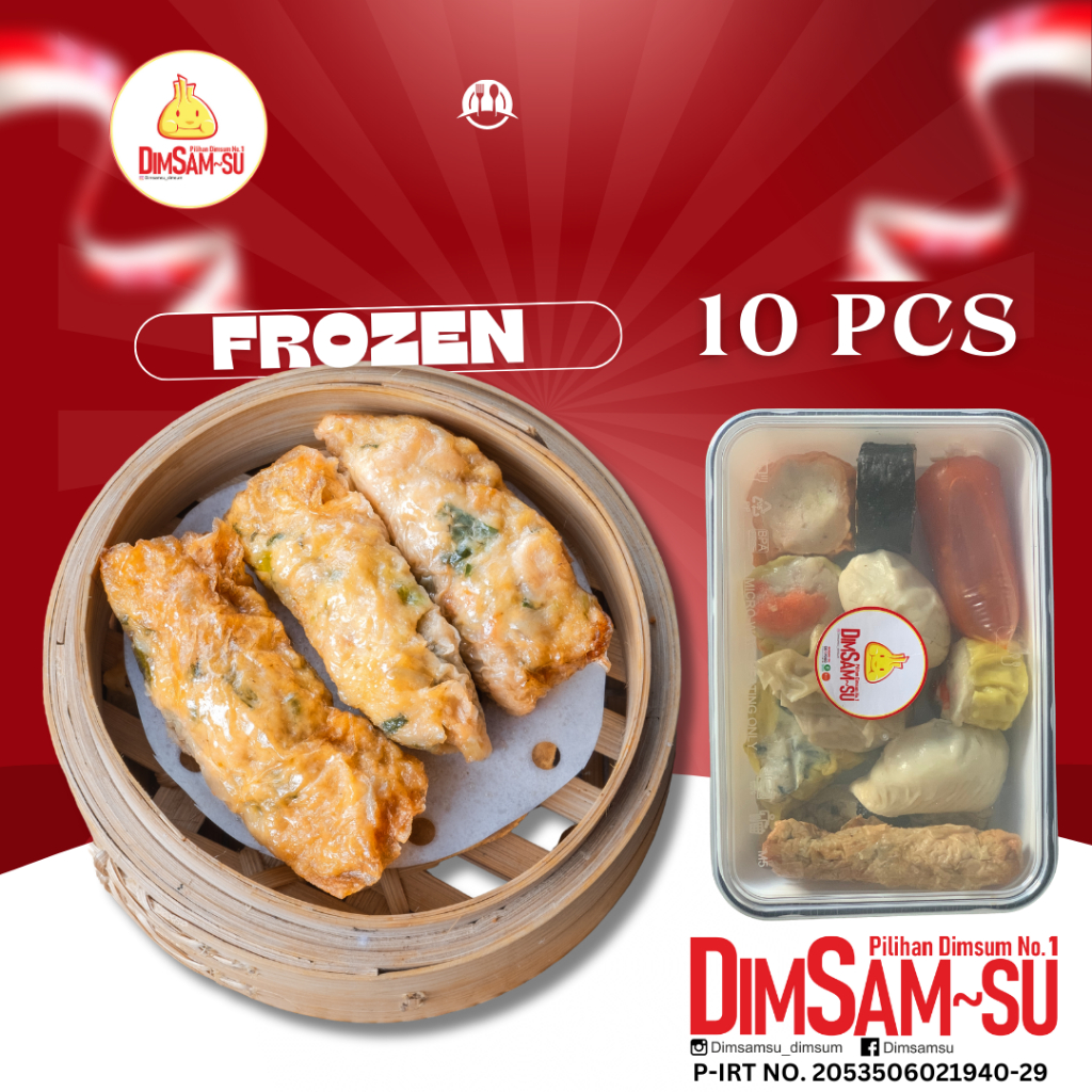 

Dimsum LUMPIA KULIT TAHU Dimsamsu Dimsum Enak Murah /Dimsum Frozen/Enak/murah/Frozen food (Khusus Jawa Timur)