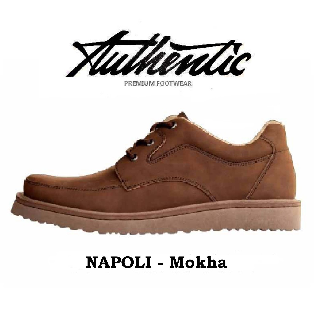 Sepatu Semi Boots Pria Authentic Napoli Mokha