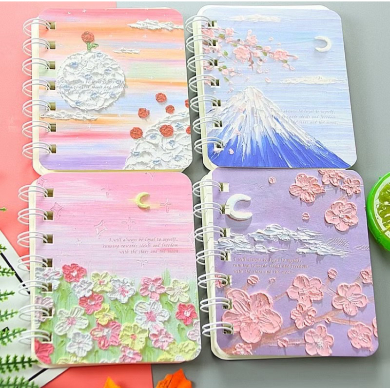 

NOTE BOOK RING MOTIF/NOTE BOOK MINI/BUKU A7/BUKU CATATAN KECIL/NOTE BOOK AESTHETIC/NOTE BOOK A7