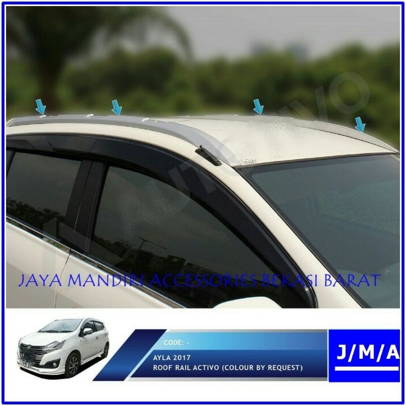 ROOF RAIL AYLA AGYA PLASTIK ABS