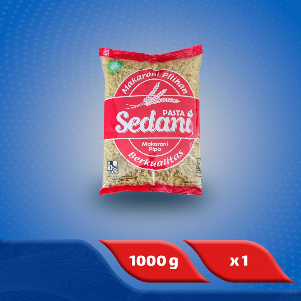 

Sedani Makaroni Pipa Kecil 1 kg