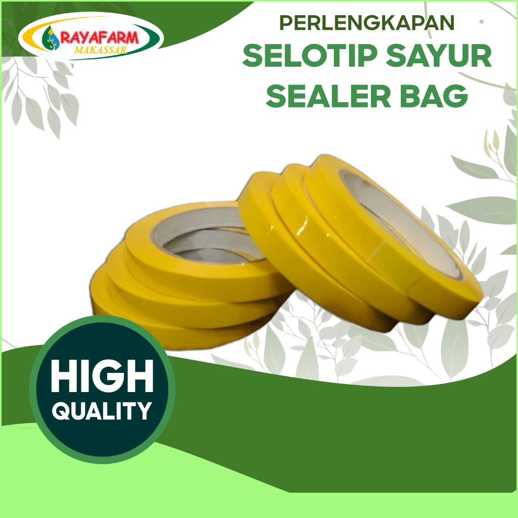 Selotip lakban isolasi bag neck sealer ikat plastik sayur sayuran buah