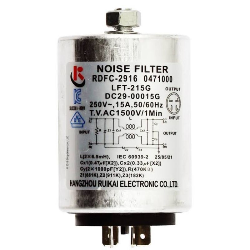 emi filter mesin cuci samsung rdfc-2916 0471000