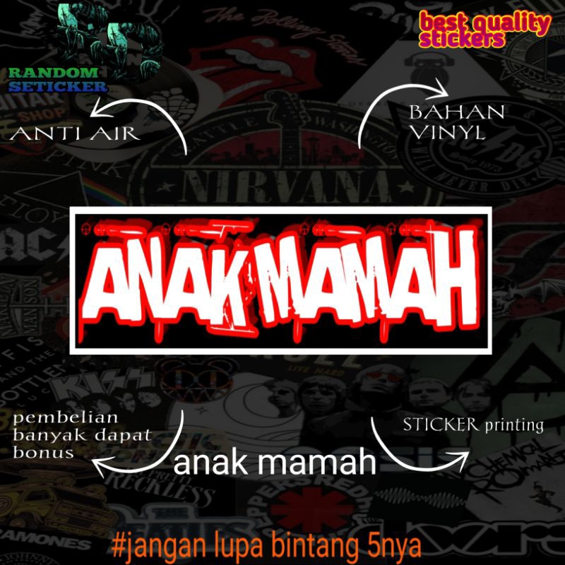 

sticker printing anti air viral anak mamah