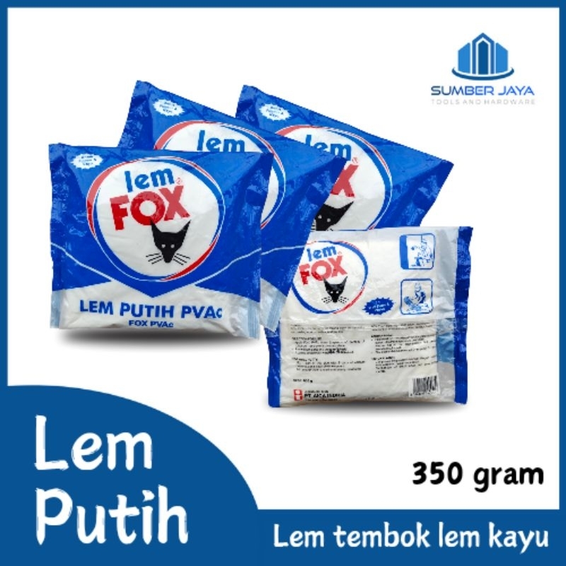 

Lem Fox lem kayu lem tembok plamir putih 350 gr