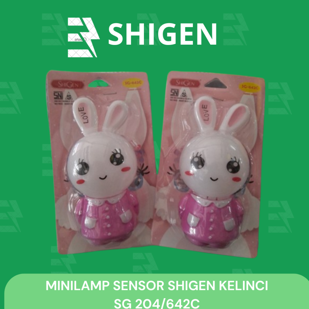 Minilamp sensor shigen kelinci sg 204/642c/mini lamp/lampu tidur lucu shigen kelinci