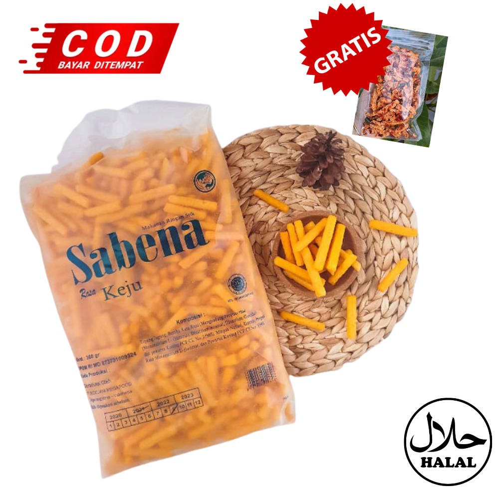 

Sabena Snack Jumbo Berat 360g (1 Bungkus) Stick Rasa Keju Camilan Anak