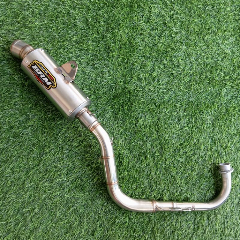Knalpot RACING BRM BULAT BEST3 INLET 38 Leher roll bending kolong beat esp beat fi beat karbu vario 