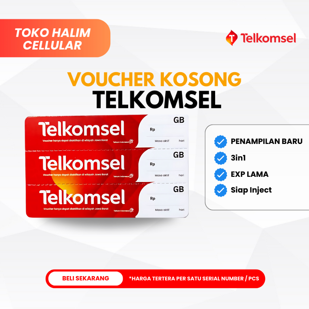 Voucher Kosong Telkomsel JABAR-JABODETABEK