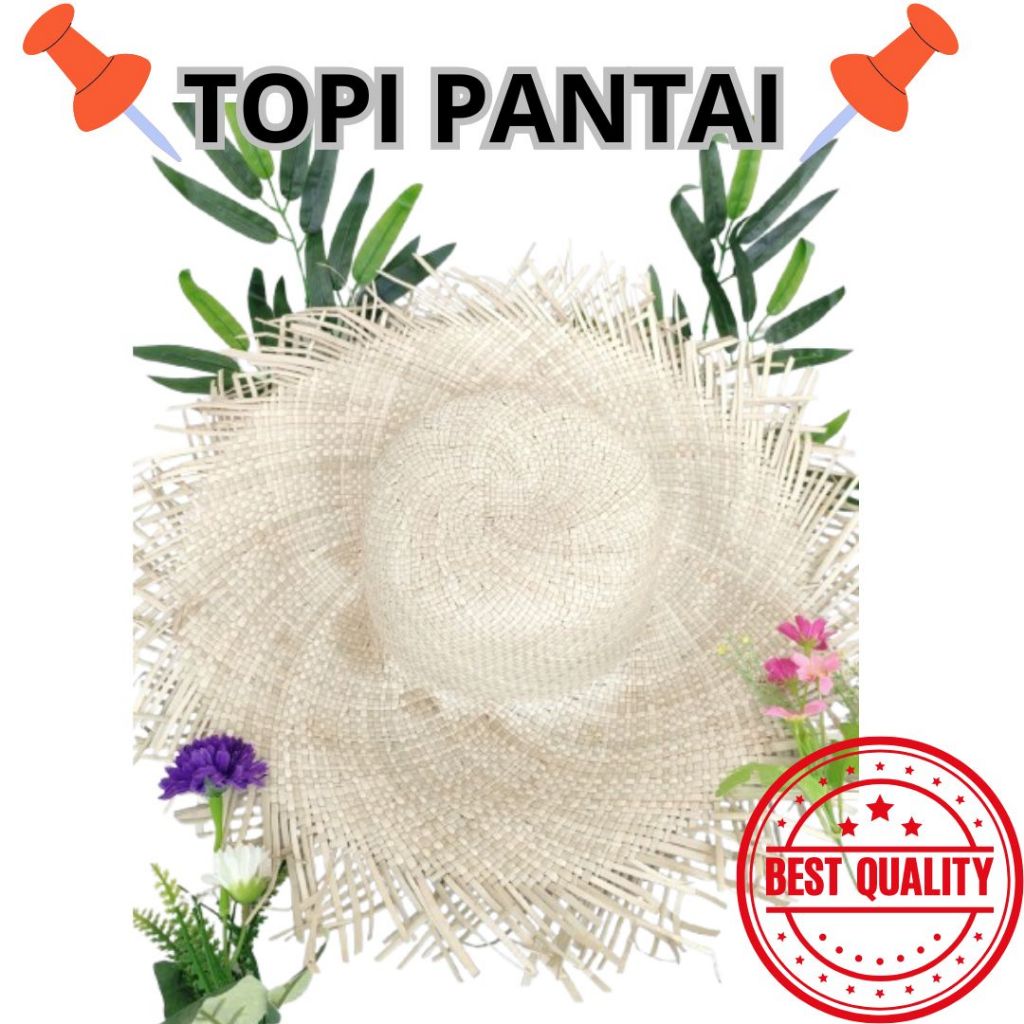 topi pandan sriwil / topi pandan anyam