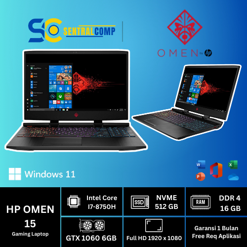 Laptop HP Omen 15 i7-8750H 16/512 Gaming Second