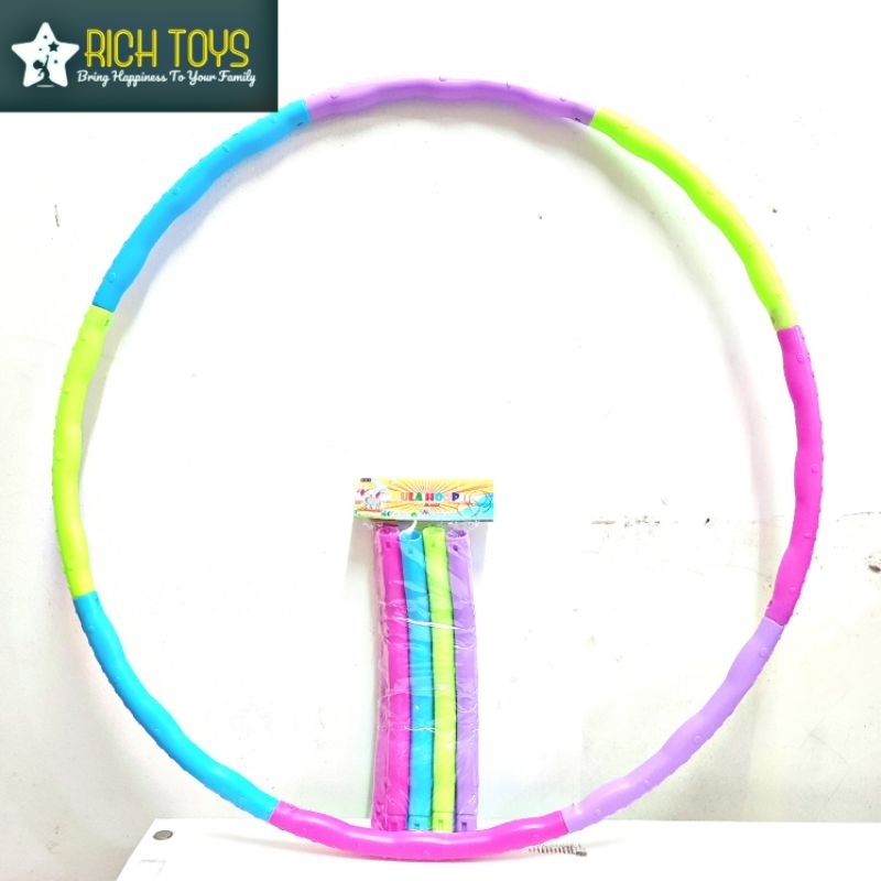 Hula Hoop Bongkar Pasang Anak dan Dewasa Mainan Edukasi Olahraga Fitness 3+ Tahun 65 cm Ringan Aman 
