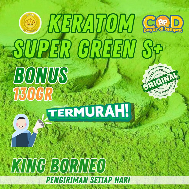 

king borneo - Minuman bubuk Hijau Herbal's bubuk purrrliieek daun purieek S+ 1 kg