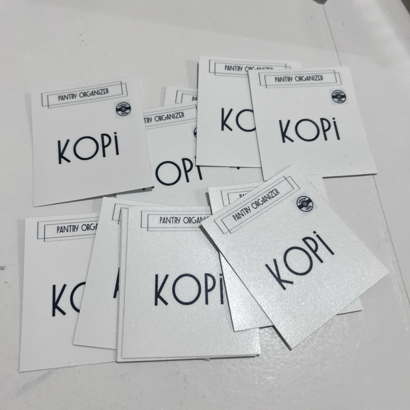 

( STIKER SAJA NAMA GULA KOPI TEH DLL ) REMPAH DAPUR AESTHETIC LABEL TULISAN STICKER JAR TOPLES ANTI AIR waterproof HARGA PER PCS