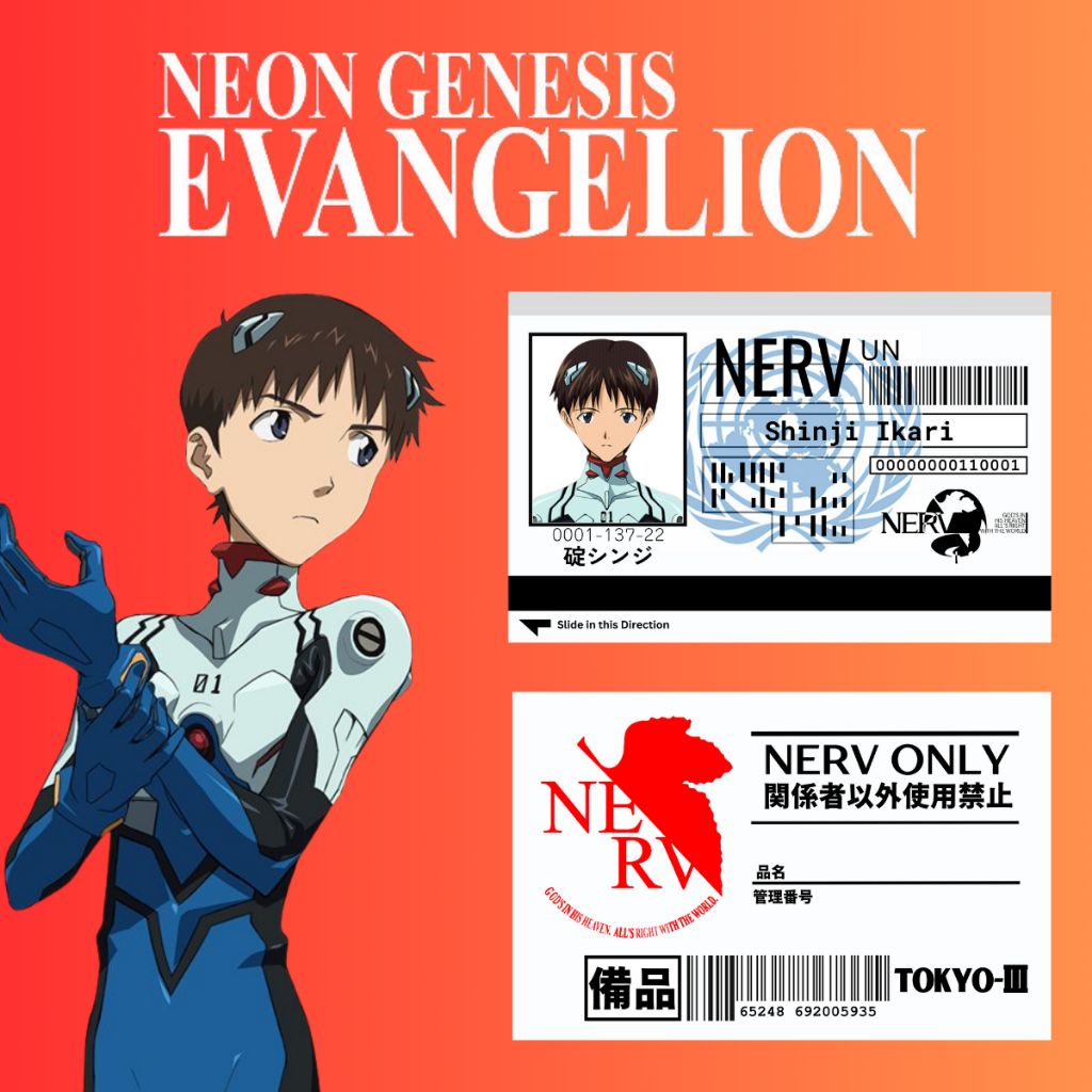 Evangelion ID Card NERV ID Badge Costume Cosplay