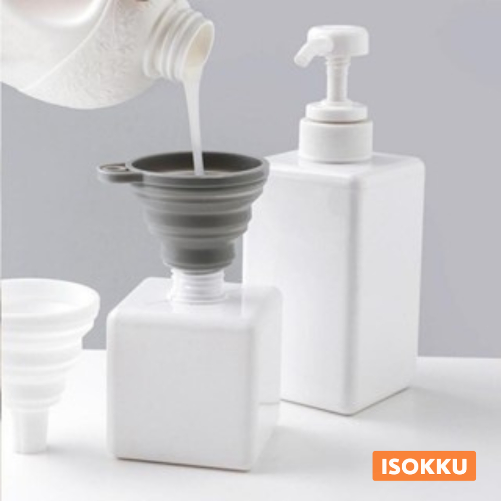 

Corong Lipat Air Minyak Multifungsi Collapsible Silicone Funnel - Gray