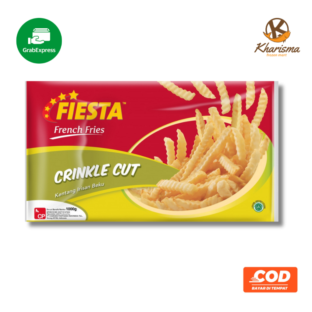 

(Khusus Padang) Fiesta Kentang Goreng Frozen Food Crinkle Cut 1kg