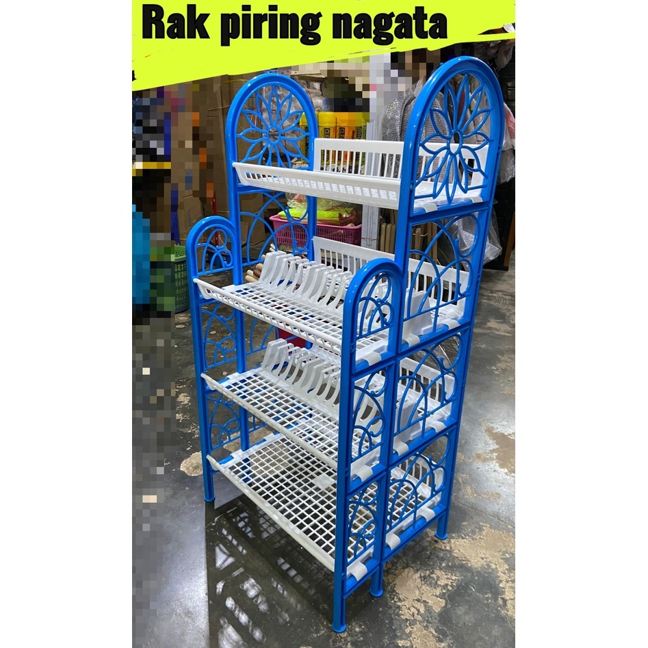 RAK PIRING NAGATA 4 SUSUN PLASTIK BATAM