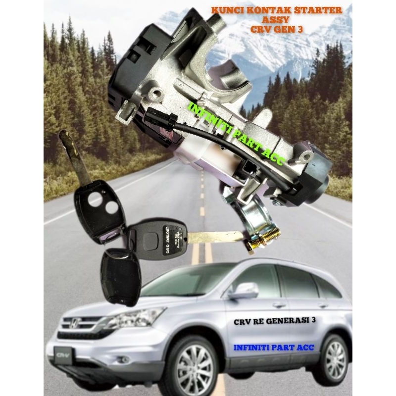 KUNCI KONTAK ASSY HONDA CRV RE7 GEN 3 TAHUN 2007.2008.2009.2010.2011.2012