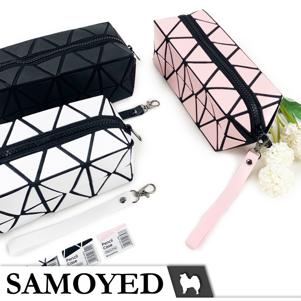 

Tempat / Kotak Pensil / Alat Tulis / Kosmetik / Dompet / Tas Motif Geometri Segitiga / Stationery /