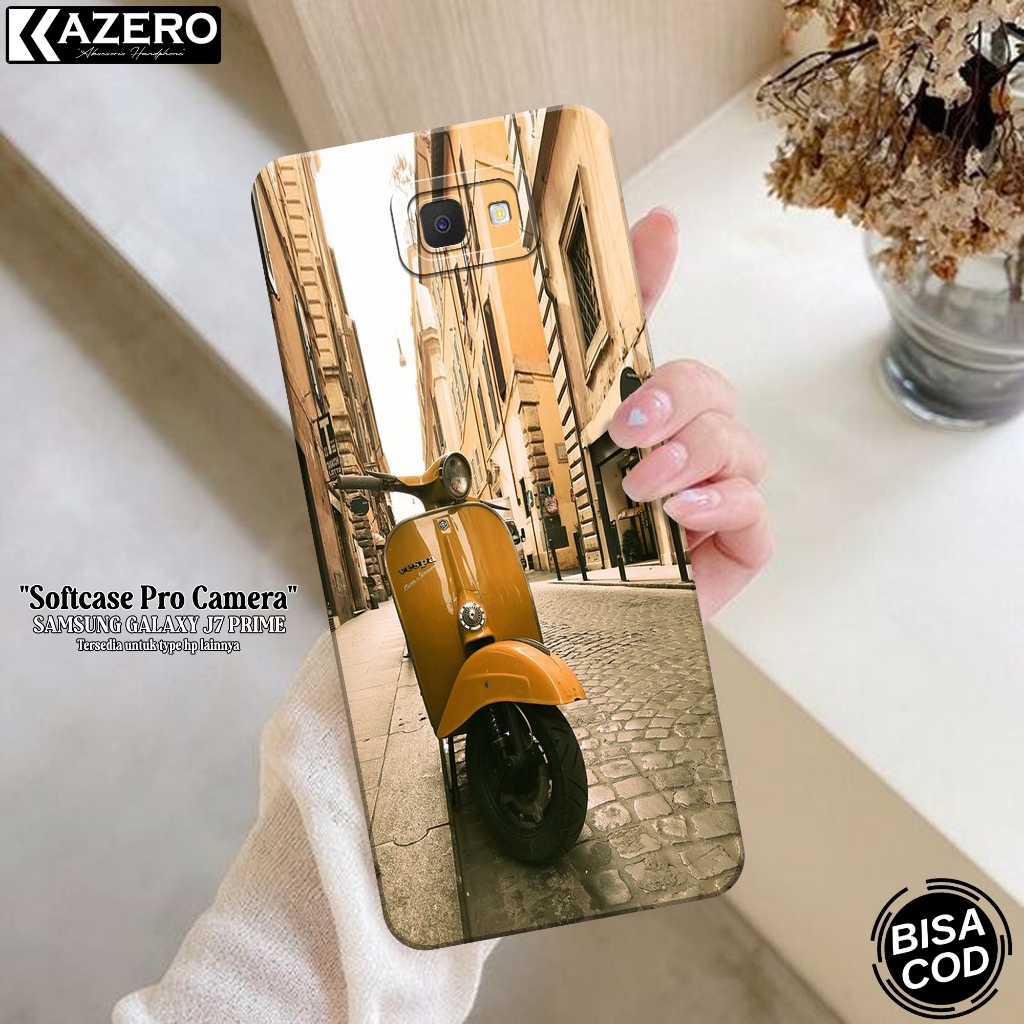 Silikon Samsung Galaxy J7 Prime - Fashion Case Vespa - Softcase Samsung Galaxy J7 Prime - Case Samsu
