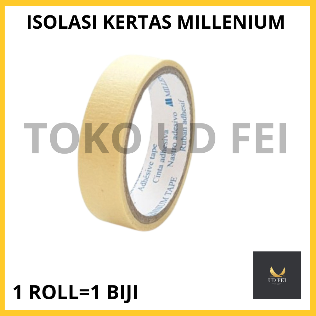 (1 ROLL/ 1 PCS) Isolasi Kertas Millenium/ Isolasi Kertas/ isolasi Kertas Kecil