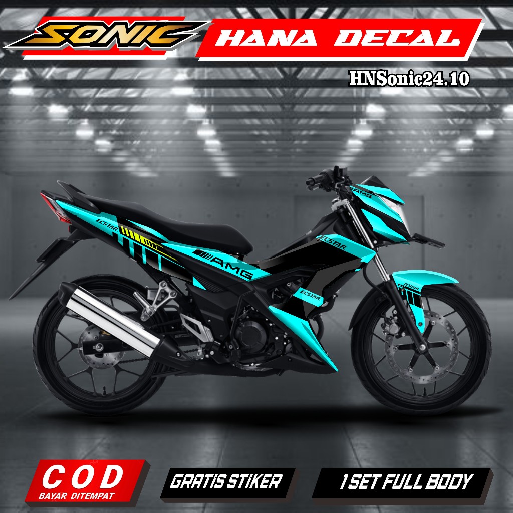 (COD) Decal Sticker Sonic 150 R Full body striping dekal stiker HN sonic 24.010