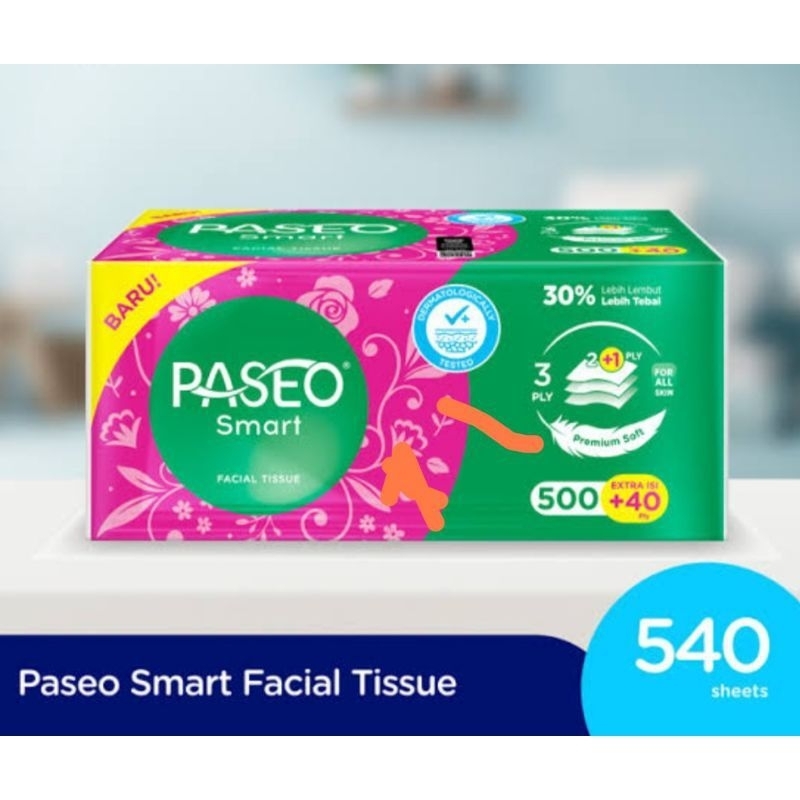 Tisu Paseo Smart 540 facial-Tisu wajah-Tisu bayi