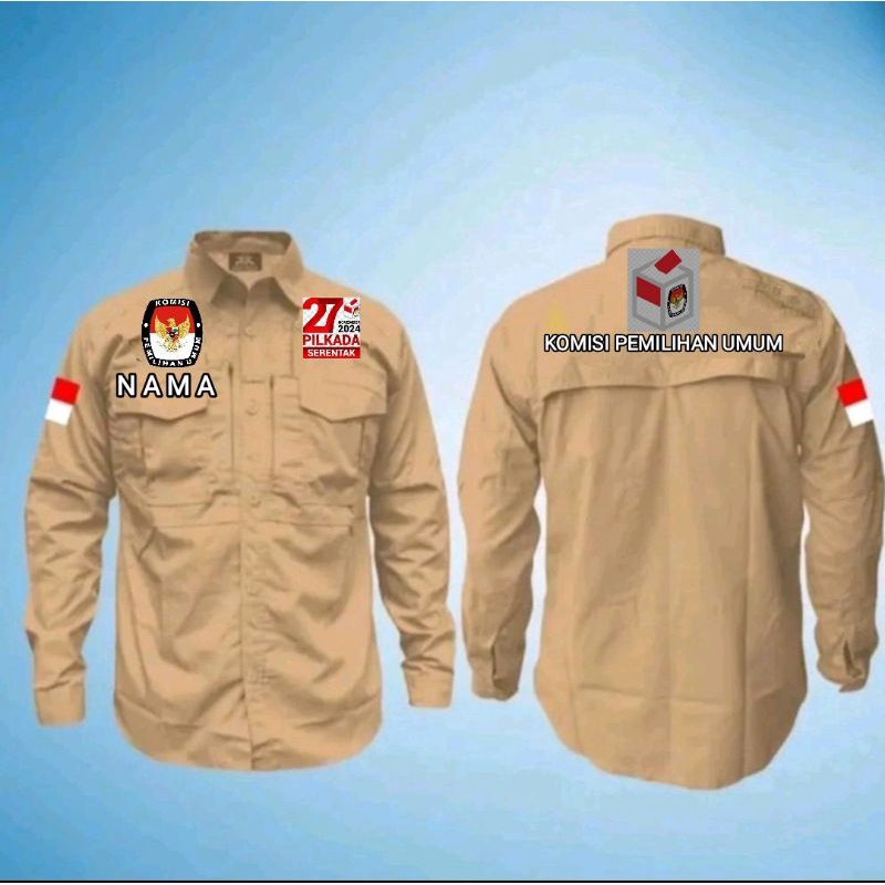 KEMEJA TACTICAL M-TAC KPU PILKADA SERENTAK 2024 KEMEJA TACTICAL M-TAC CUSTOM BORDIR