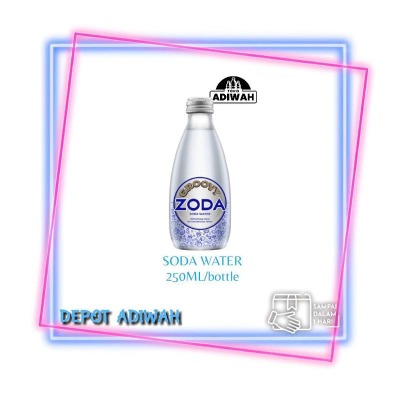 

Groovy Zoda air soda bottle 250ml per karton (isi 24 botol kaca)