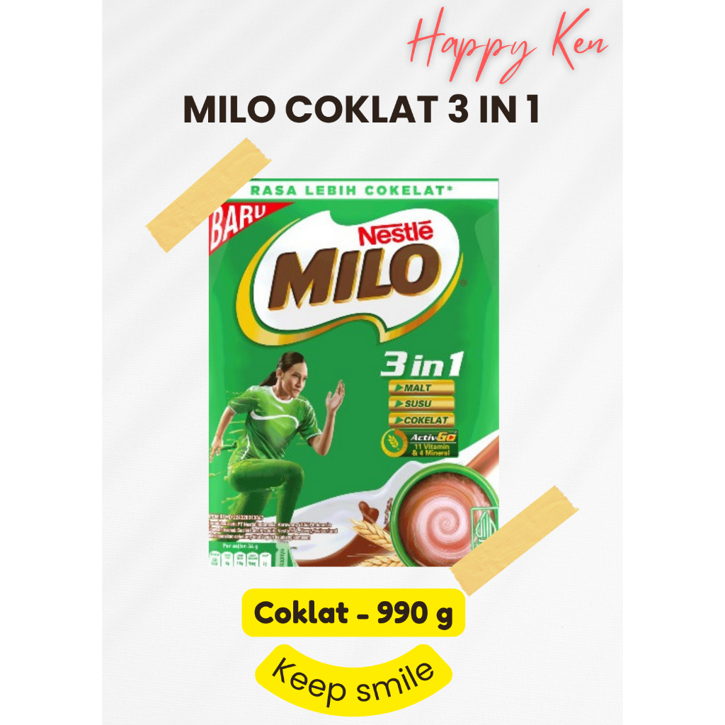 

MILO COKLAT 3 IN 1
