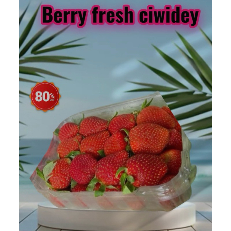 

PROMO TERMURAH BUAH STRAWBERRY FRESH PREMIUM(asli ciwidey)