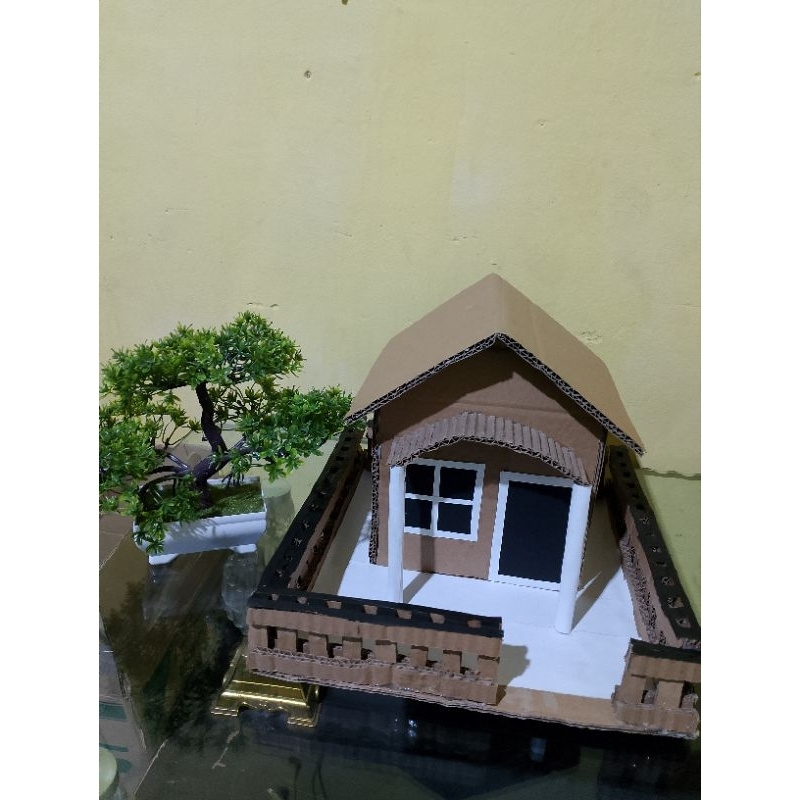 

MINIATUR PRAKARYA RUMAH | DARI KARDUS SUDAH DIRAKIT | BISA UNTUK PAJANGAN