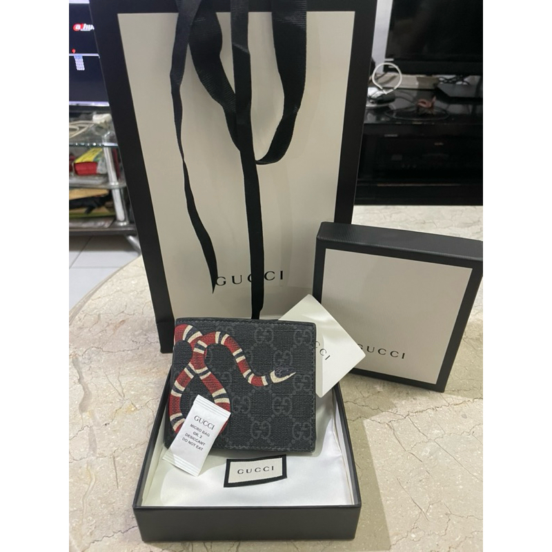 gucci snake wallet dompet