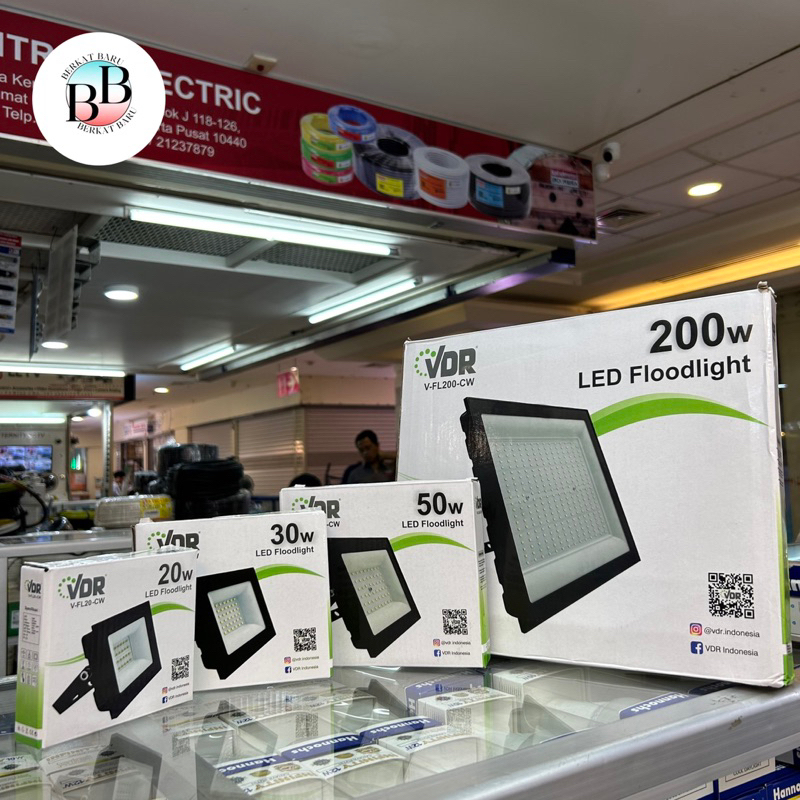 Lampu Sorot VDR 20/30/50/200 Watt (Cahaya Putih / Cahaya Kuning)